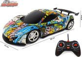 Rc auto met Led koplampen 1:16 - Radio grafisch bestuurbaar - Sport Car (28CM)