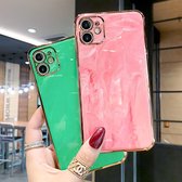 iPhone 11 Hoesje Epoxy Design Case voor iPhone 11 Groen