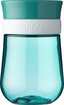 Mepal Mio - Mepal 360° Practice 300 ml - stimule l'auto-consommation - Turquoise profond - peut prendre une raclée - gobelet enfants - gobelet étanche
