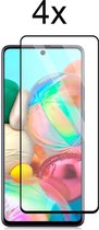 Samsung A72 Screenprotector - Beschermglas Samsung Galaxy A72 5G screen protector - Full cover - 4 stuks
