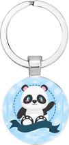 Akyol - Panda Sleutelhanger - Panda - dierenvriend - Schattig - Dierendag - Reuzenpanda - 2,5 x 2,5 CM