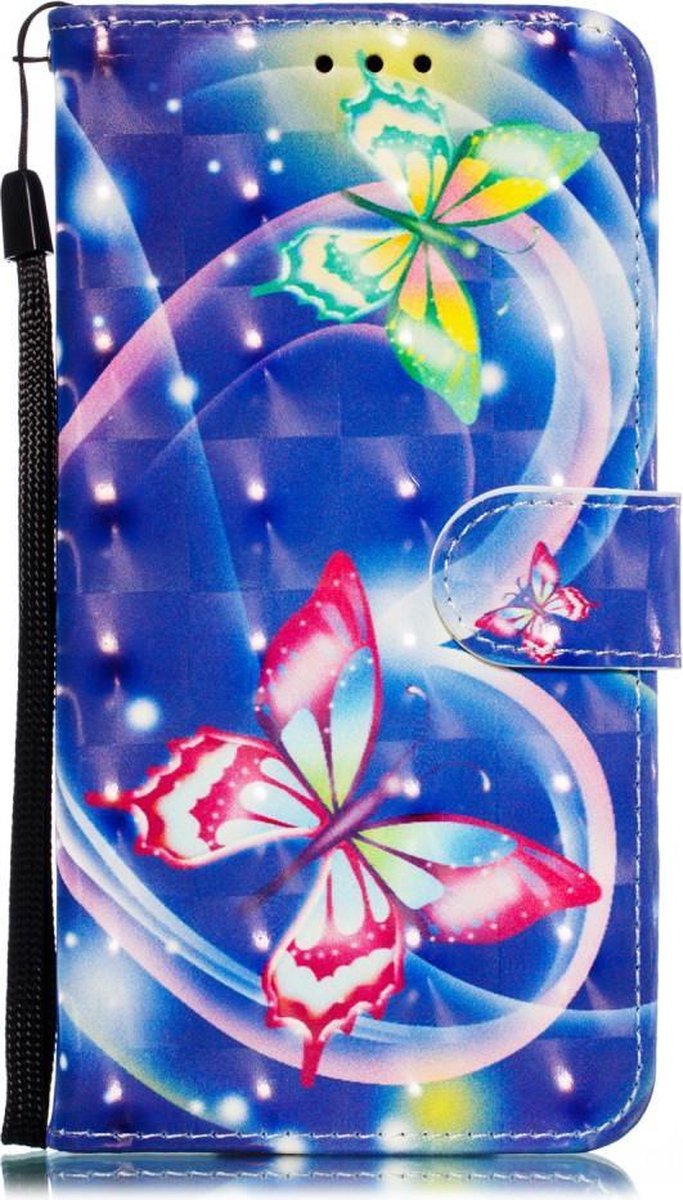 Boek hoesje - iPhone 11 - kleurrijke vlinders