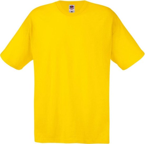 Fruit Of The Loom T-shirt à manches courtes Original Full Cut Screen Stars pour homme (jaune tournesol)