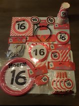 Feestpakket - 16 jaar - verjaardag - party - versiering