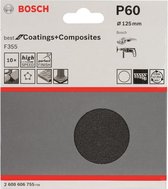 Bosch - 10-delige schuurbladset 125 mm, 60