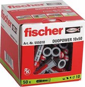 Fischer plug Duopower 10x50mm (Prijs per 50 stuks)
