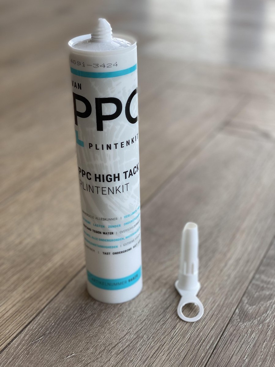 Kit High Tack - Colle de plinthe PPC - Peut être peint - Résistant à l'eau  