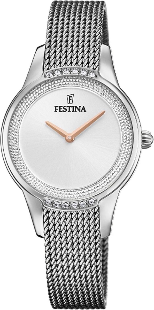 Festina mademoiselle F20494-1 dames horloge - 30 mm - Zilver