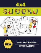 4x4 Sudoku 200 + Easy Puzzles With Solutions