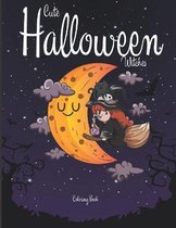Cute Halloween Witches coloring book