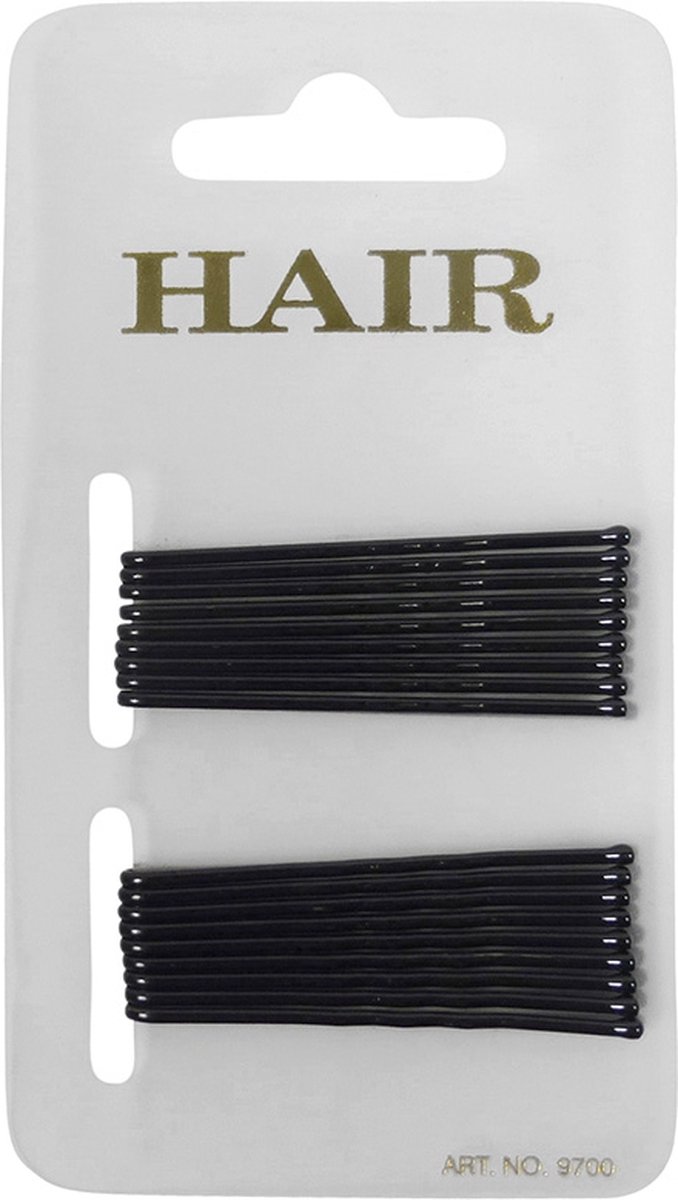 Haarsoires Haarspeld Schuifspeldjes 5cm - Basic - Zwart - Set van 18 - Haarklem - Haarclip - Haaraccessoires voor Dames & Kinderen - Hair Clip - Decoratieve Haaraccessoire