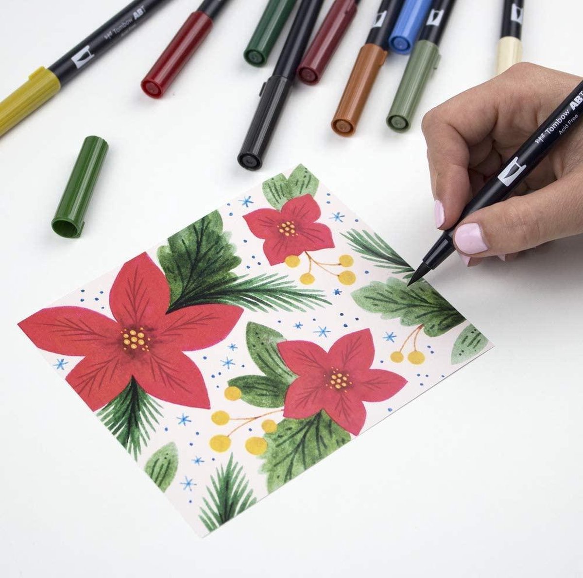 Tombow ABT - Dual Brushpennen - Penseelstiften - Grijze kleuren - 6 Stuks — afbeelding 4