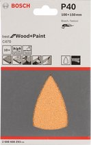 Bosch - Schuurpapier - 10 SCHUURVEL DELTA BEST WOOD+PAINT 7,40