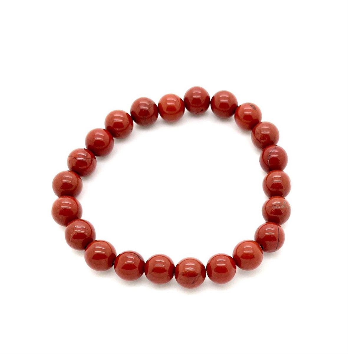 Rode jaspis edelsteen armband 4 mm maat 18 beschermende steen voor je basis chakra