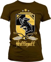 Harry Potter Dames Tshirt -L- Hufflepuff Zwart