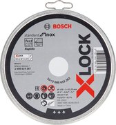 Disque à tronçonner Bosch X-LOCK 10x125x1mm Support. pour Inox droit