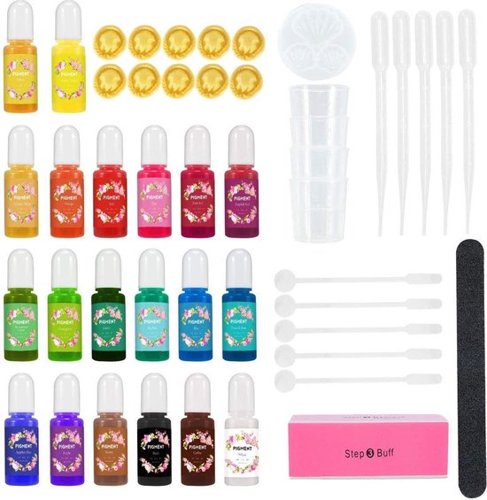 Epoxy giethars Pigment Resin art 20 kleuren