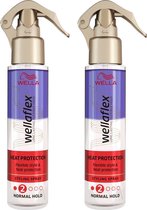 Wella Wellaflex Heat Protection Vloeibaar Voordeelverpakking - Haarspray - 2 x 150 ml