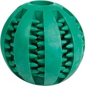 Hondenspeelgoed Rubber Bal Met Munt - 7 cm - Groen - 7 cm