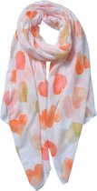Clayre & Eef sjaal 70x180cm oranje