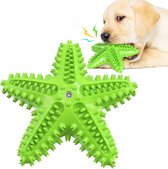 Tandenborstel Hond Piep Honden Speelgoed Dog Toy Tandverzorging - Zeester Groen Kauwbotten Hondenspeelgoed Hondenbot Kauwstaaf Tanden Puppy Hondenspeeltje Sterk Kauwspeelgoed - Dut