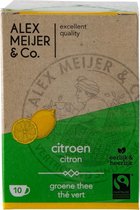 Theezakjes Groene Citroen Thee Grote verpakking 60 zakjes 2 gram Alex Meijer