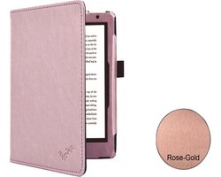 Kobo Aura 2nd edition 6 inch eReader Sleep Cover Rose Goud, Premium Business Case, Mooie Rose Gold/Gouden Hoes-Sleepcover voor Kobo Aura editie 2 (2016), sleeve / tas