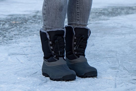 Winter-grip Snowboots - Frosty - Zwart/Grijs - 39/40 - Winter-grip