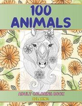 Adult Coloring Book Relaxing - 100 Animals
