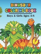 Dinosaur Coloring Book Boys & Girls Ages 4-8