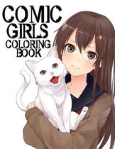 Comic girls coloring book