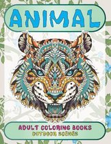 Adult Coloring Books Outdoor Scenes - Animal