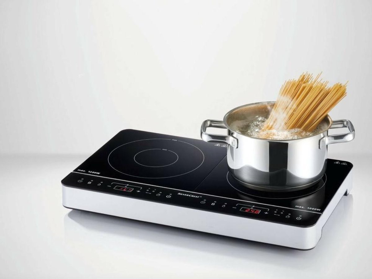 Plaque de cuisson double induction SILVERCREST® - 2 zones de cuisson -  3500W -... | bol.com