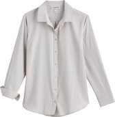 Coolibar - UV-werende Blouse voor dames - Rhodes - Steen Grijs - maat XXL