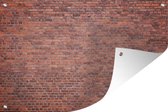 Muurdecoratie Muur - Stenen - Bakstenen - 180x120 cm - Tuinposter - Tuindoek - Buitenposter