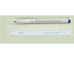 Steriele Huid Marker Met Liniaal - PMU-/Tattoo artiest -Chirurgische Marker— Permanente Make Up / Wenkbrauwen