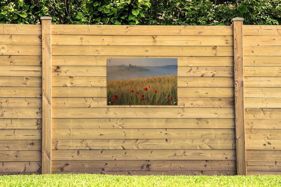 Poster Paysage en Italie Toscane Jardin 90x60 cm - Toile de jardin / Toile d'extérieur / Peintures d'extérieur (décoration de jardin)