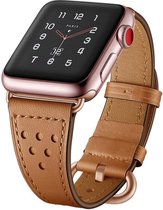 Leren bandje compatibel met Apple Watch 49/45/44/42, Bruin, Exquisite