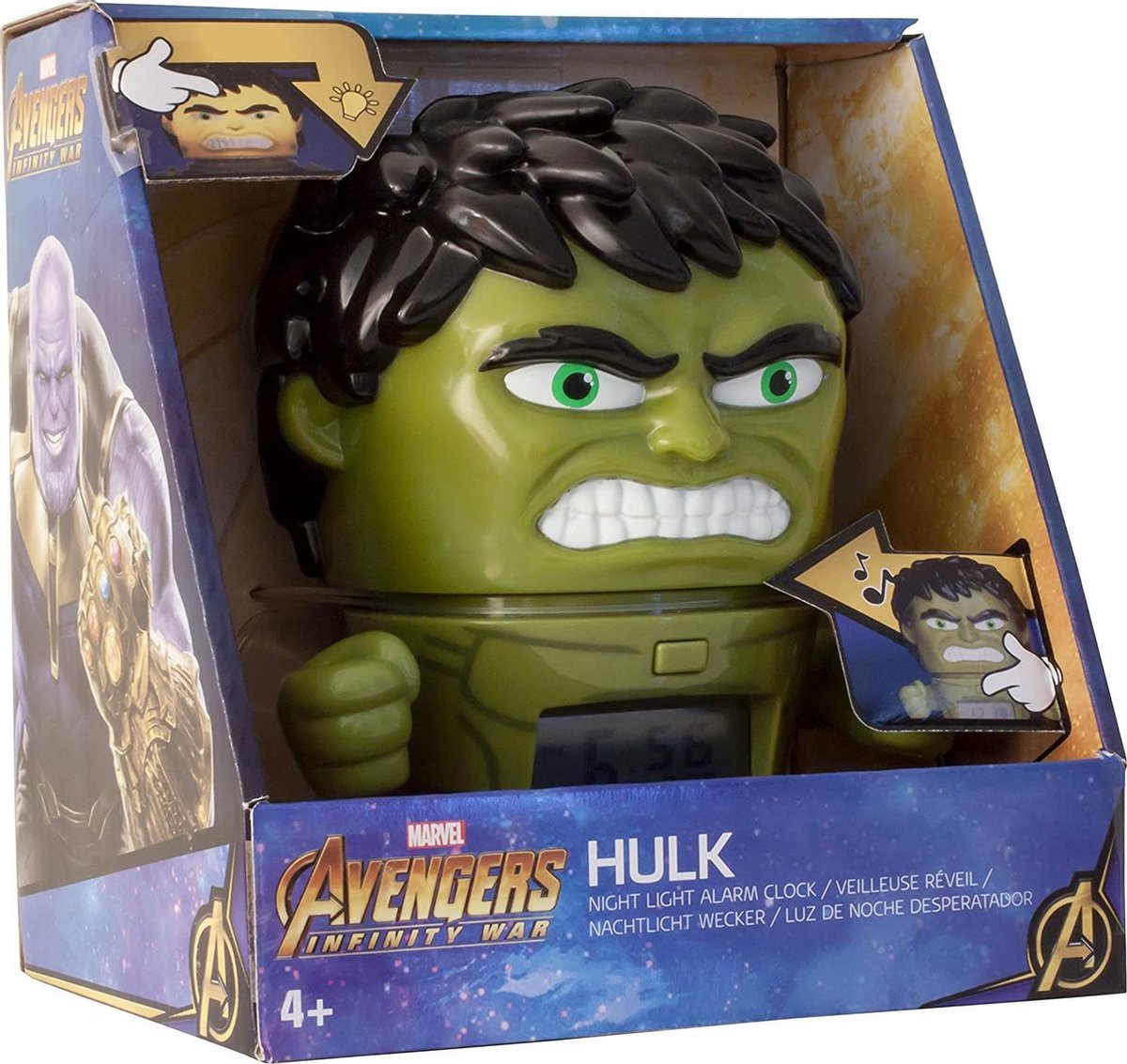 Bulb Botz BulbBotz Marvel Avengers Hulk Wekker | bol.com