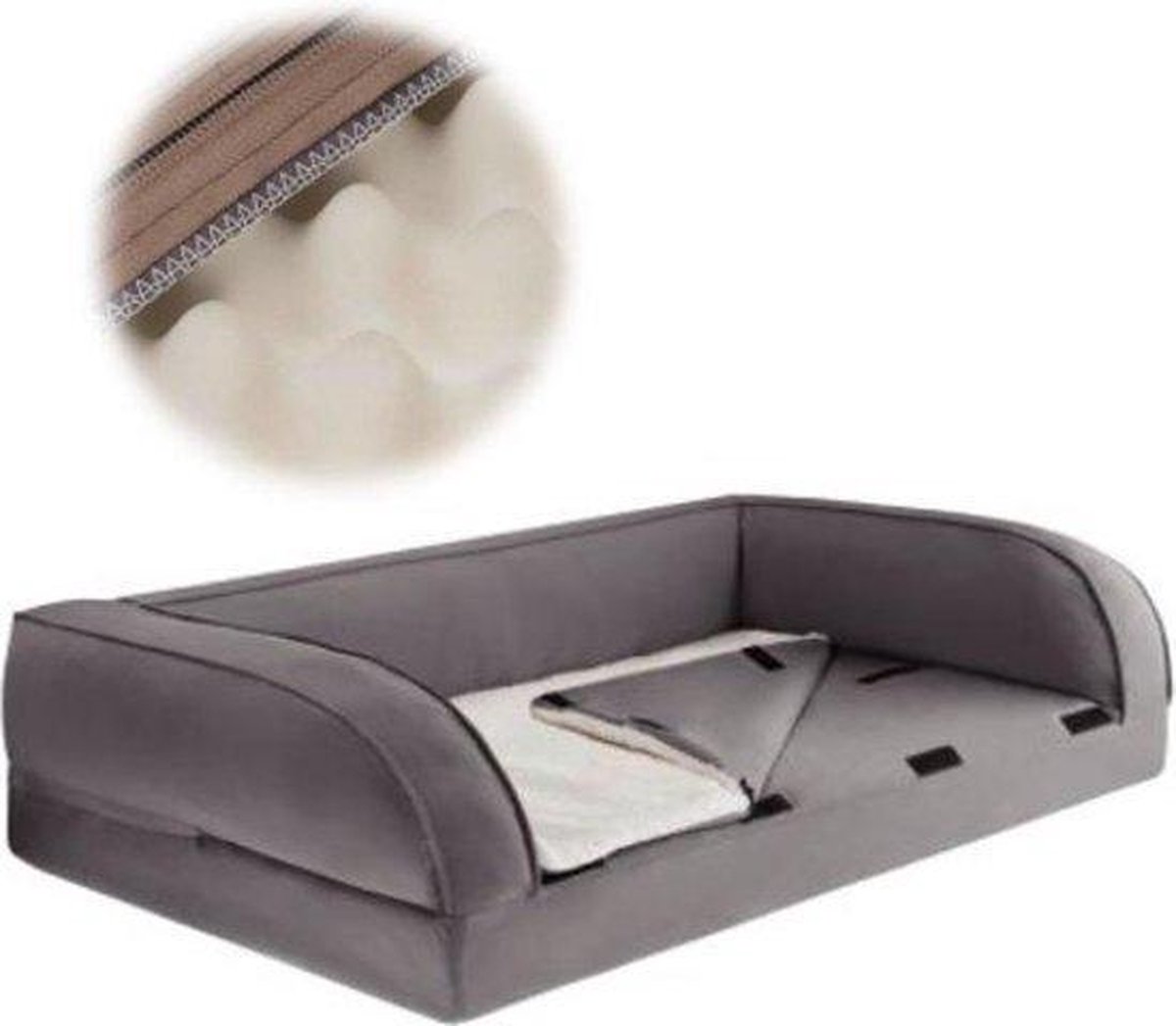 BulldoRest™ – Coussin Chien Orthopédique Soutien Dorsal