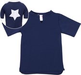 Petit Crabe - UV-werend shirt korte mouw - Ster - Donkerblauw - maat 80-92cm
