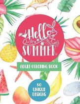 Hello Summer Adult Coloring Book