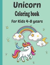 Unicorn coloring book For children 4-8 years