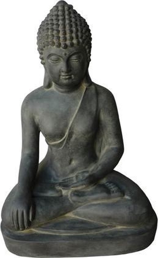 Stone-Lite Deco Tuinbeeld Boeddha black 401L