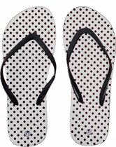 Sorprese vlinder – slippers – wit stip – maat 37 – slippers dames – teenslippers - badslippers