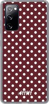 6F hoesje - geschikt voor Samsung Galaxy S20 FE - Transparant TPU Case - Burgundy Dots #ffffff