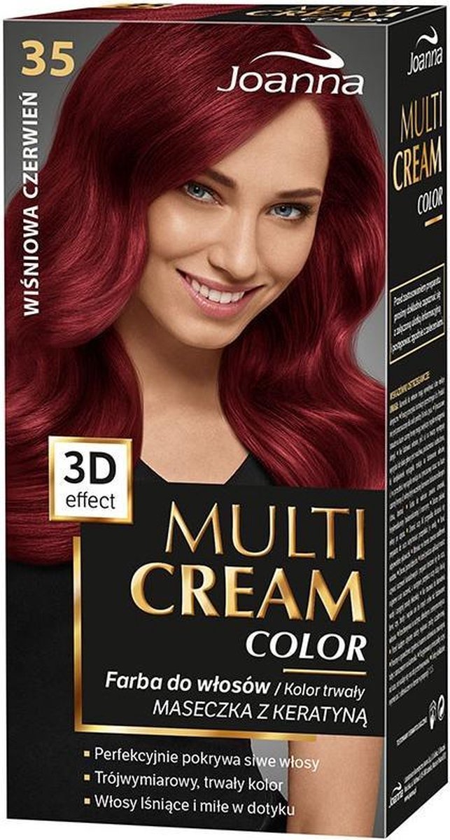Joanna - Multi Cream Color Hair Dye 35 Cherry Red
