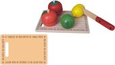 Simply for Kids Houten Fruit Snijset - Speelgoed - Keuken Accessoires