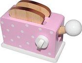 Simply for Kids Houten Broodrooster + Brood Roze - Speelgoed - Keuken Accessoires