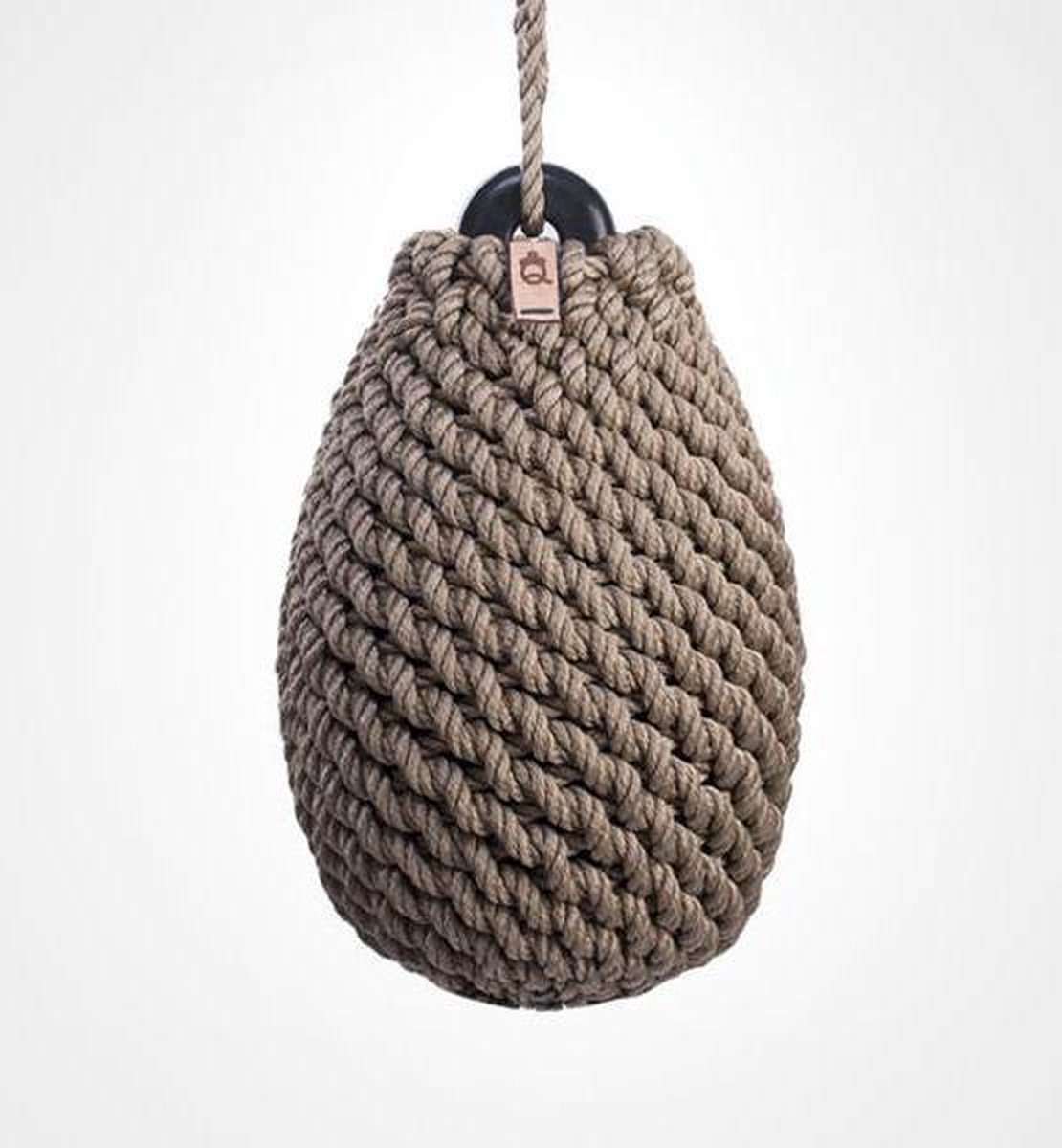 Nautiqo Touw fender Dumpy - Beige - Touw stootwil met 1 oog - maat L